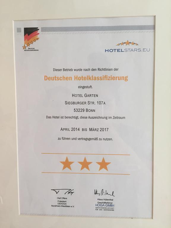 Hotel Garten Bonn Buitenkant foto